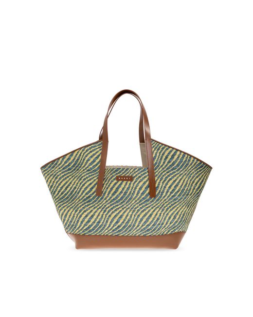 Marni Green Shopper-Type Bag