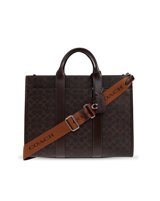 COACH Black Shopper Bag for men