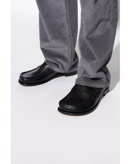 Loewe Black “Campo” Loafers Shoes for men