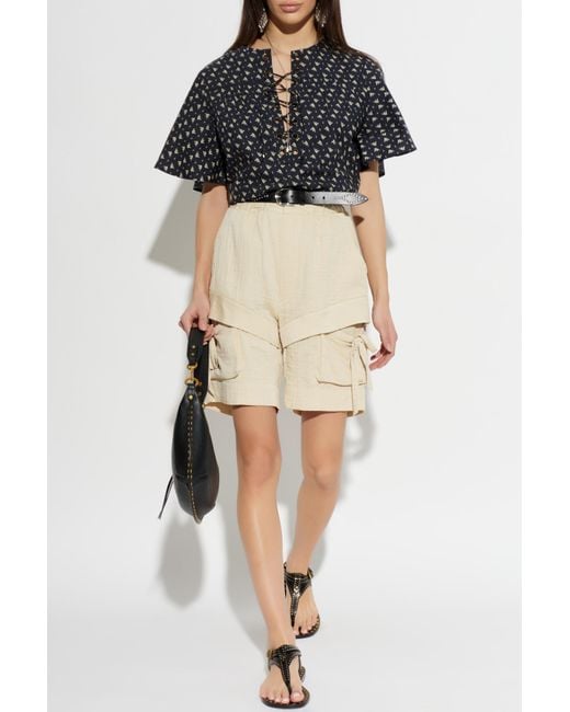 Isabel Marant Black Top "Dianga"