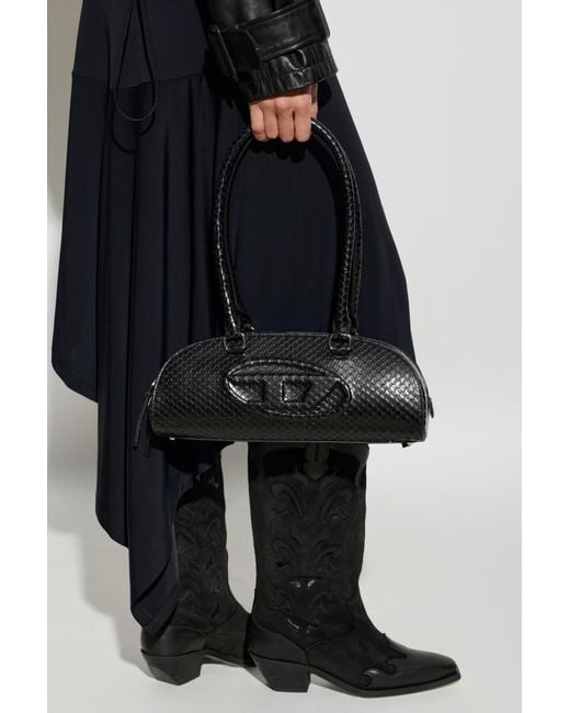 DIESEL Black Shoulder Bag '2.0 1Dr Dome'