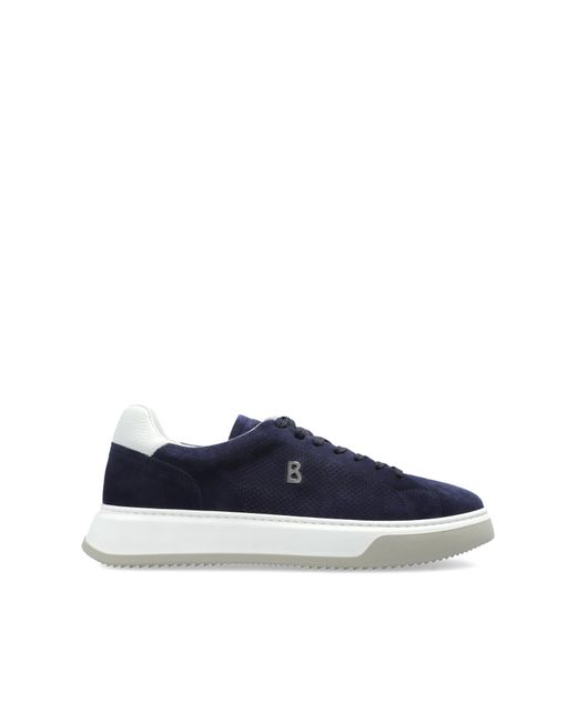 Bogner Blue Suede Sports Shoes 'Milan' for men