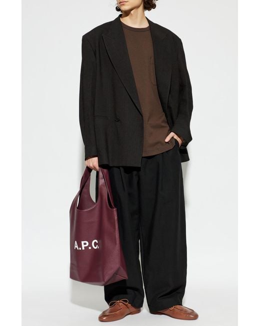 Lemaire Brown T-Shirt With Pocket for men