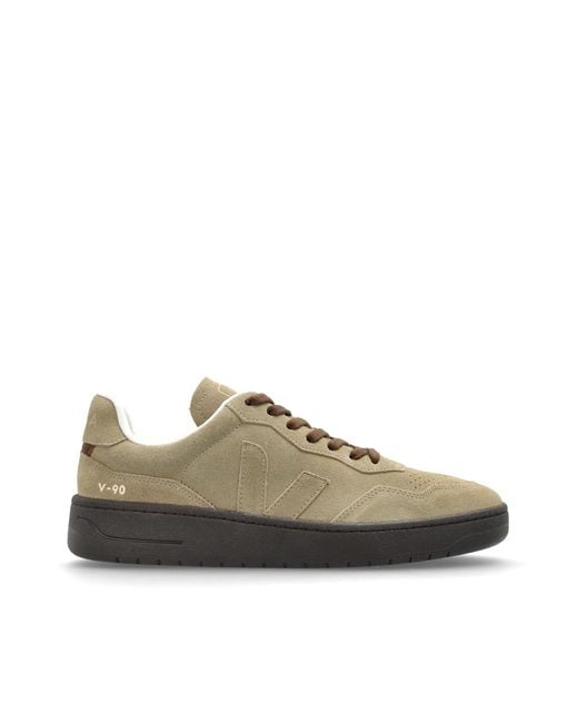 Veja Brown 'V-90 Suede' Sports Shoes for men