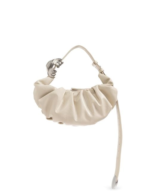 DIESEL White 'Grab-D Hobo' Bag
