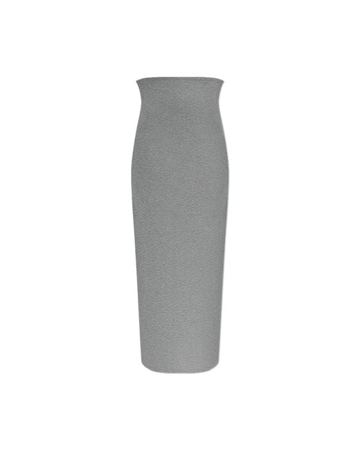 Issey Miyake Gray Skirt With Pockets