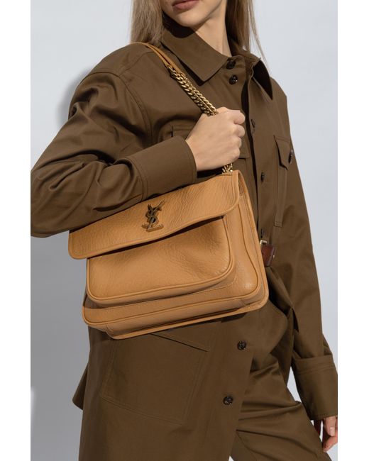 Saint Laurent Natural 'niki Medium' Shoulder Bag,