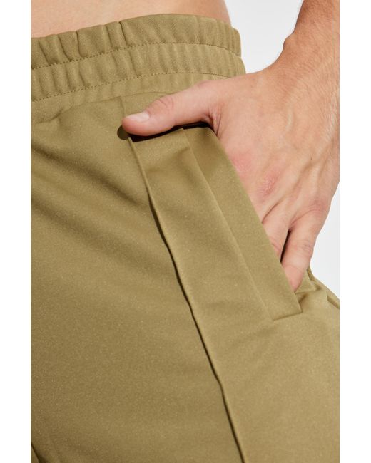 Palm Angels Green Sweatshirt With Stand-Up Collar for men