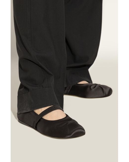 Marni Black Ballet Flats With A Bow