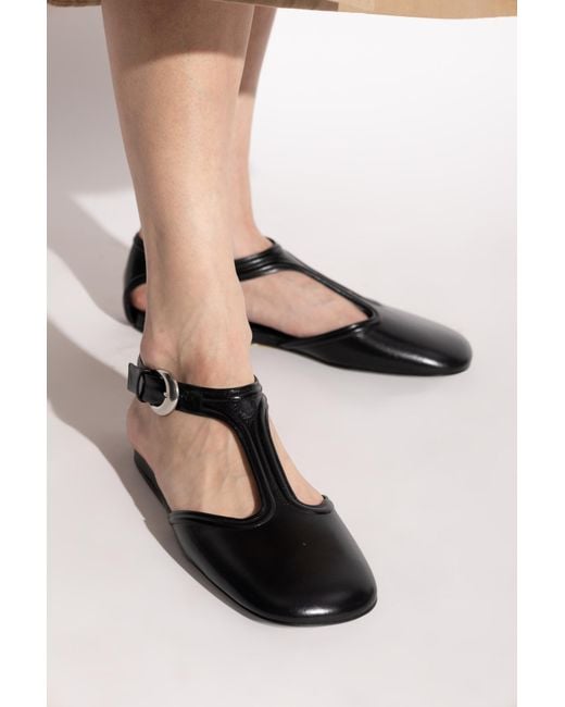Jil Sander Black Leather Shoes