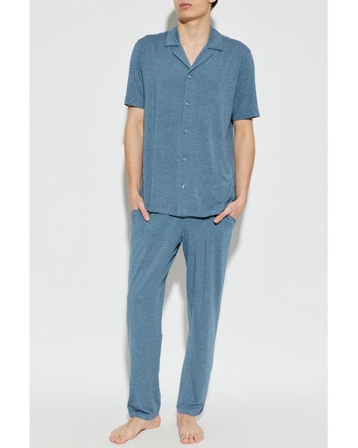 Hanro Blue Shirt From The "Casuals" Collection for men