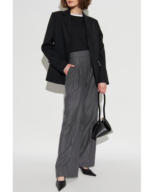 Victoria Beckham Black Single-Vent Back Blazer
