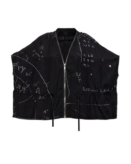 Rick Owens Black Semi-Transparent Vest 'Sail'