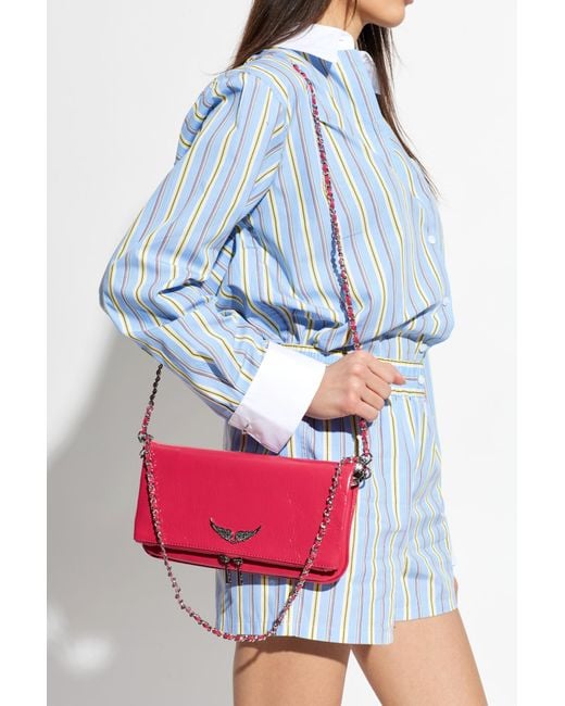 Zadig & Voltaire Pink Shoulder Bag "Rock"