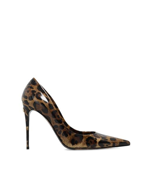 Dolce & Gabbana White Patterned Pumps