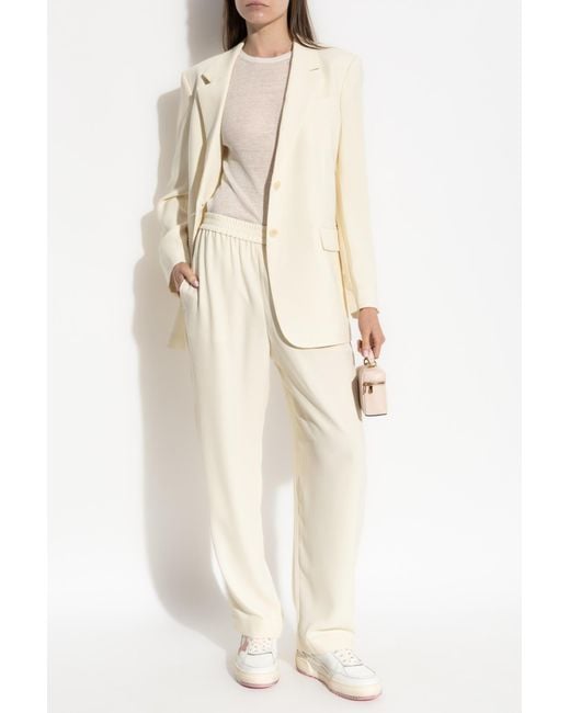 Theory Natural Blazer With Open Lapels