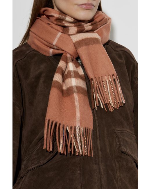 Burberry Brown Cashmere Scarf
