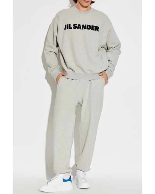 Jil Sander Gray Sweatpants for men