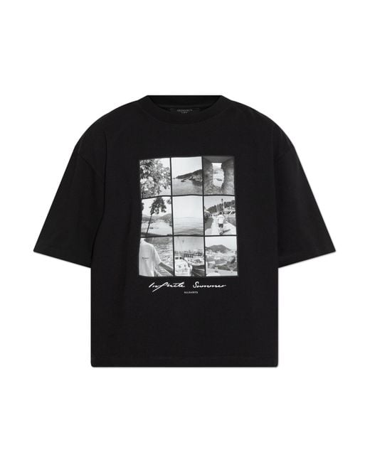 AllSaints Black T-Shirt Film for men