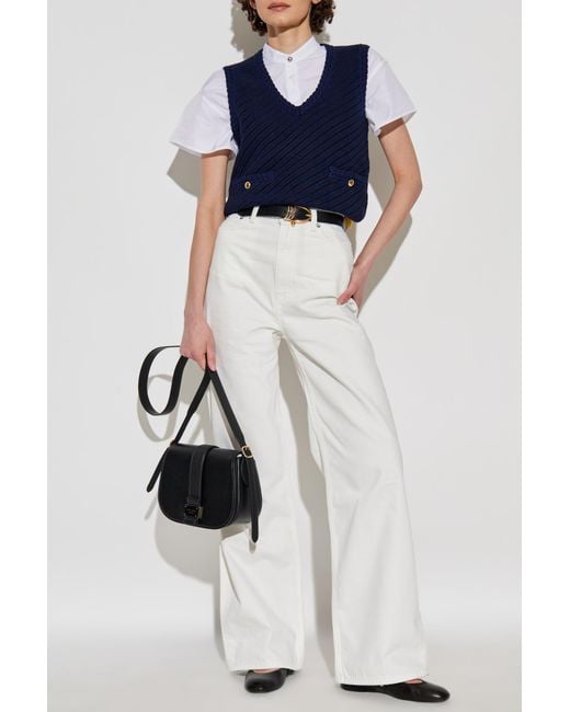 Rag & Bone Blue Vest With Pockets