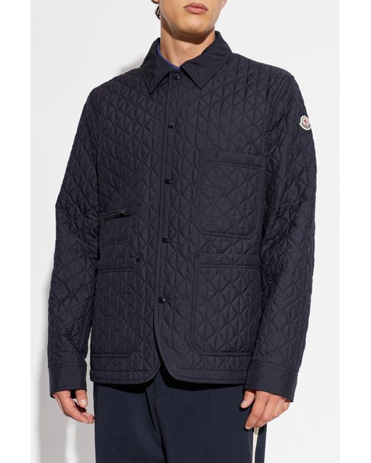 Moncler Blue Insulated Jacket "Theoline" for men