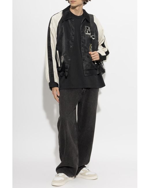 AllSaints Black 'Orville' Bomber Jacket for men