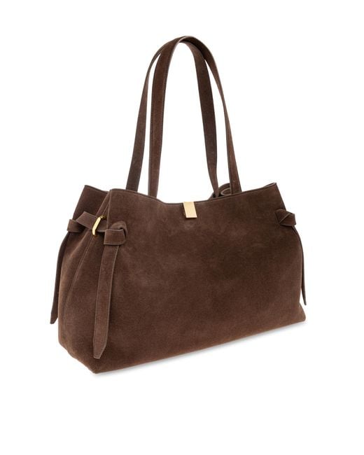 Yuzefi Brown Shopper Bag 'Gyoza'