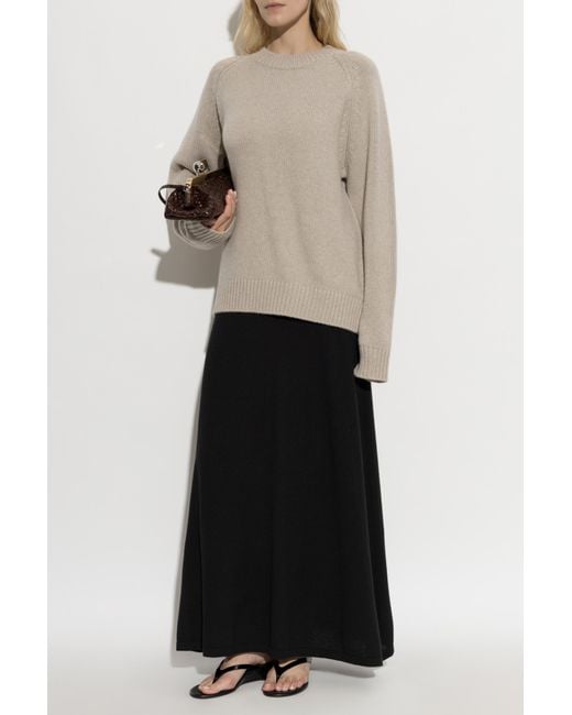 Lisa Yang White Cashmere Sweater 'Anine'