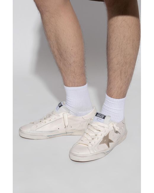 Golden Goose Deluxe Brand White 'Super-Star Half Foxing Front And' Sports Shoes for men