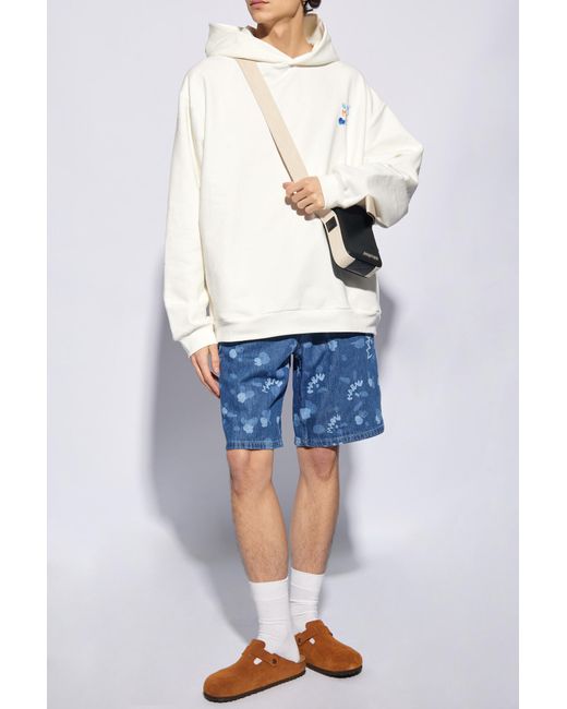Marni White Hoodie With Logo, for men