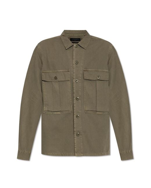 AllSaints Green 'Albyn' Shirt for men