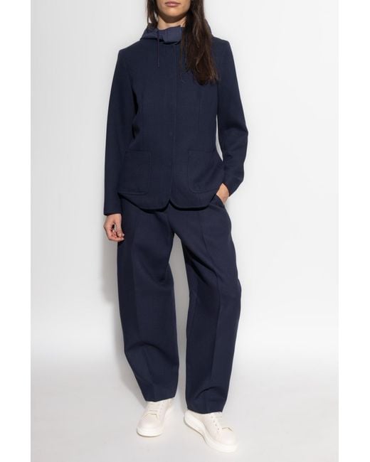 Rag & Bone Blue Creased Trousers