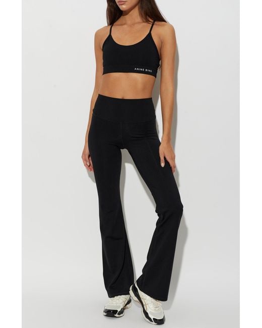 Anine Bing Black 'Eve' Training Bra