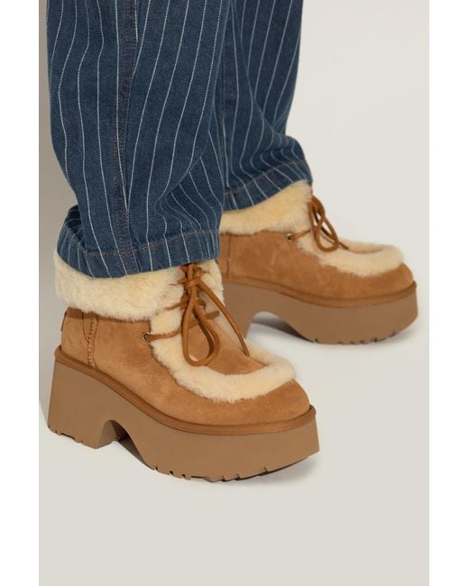 Ugg Blue "w Esmee Lace Up" Shoes,