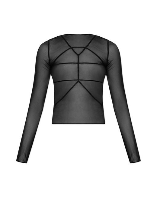 Rick Owens Black Transparent Top