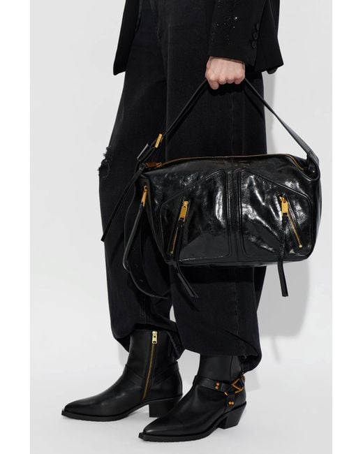 AllSaints Black Shoulder Bag 'Jean Rey'