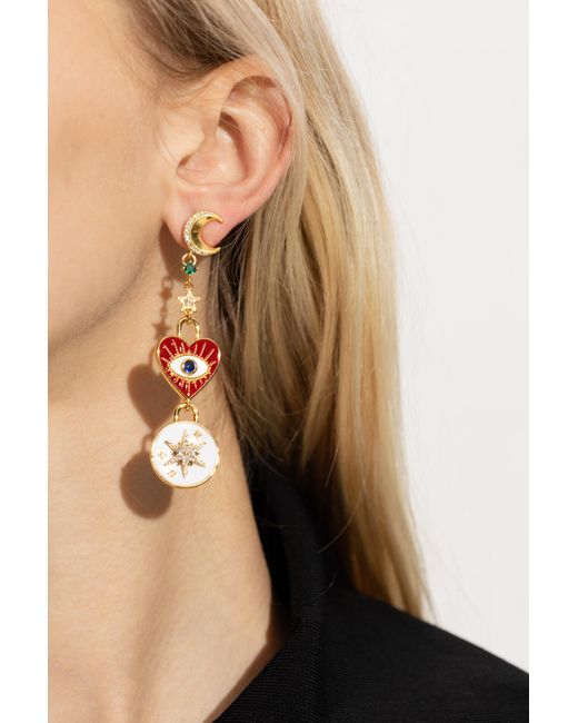Kate Spade White 'like Magic' Collection Drop Earrings,