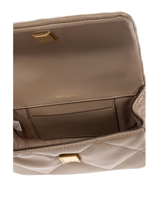 Tory Burch Natural Shoulder Bag 'Kira Diamond Mini'