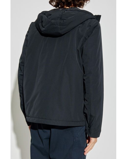 Stone Island Blue Insulated Jacket 'Micro Twill' for men