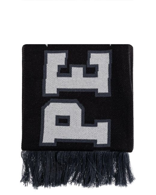 A Bathing Ape Black Scarf With Logo for men