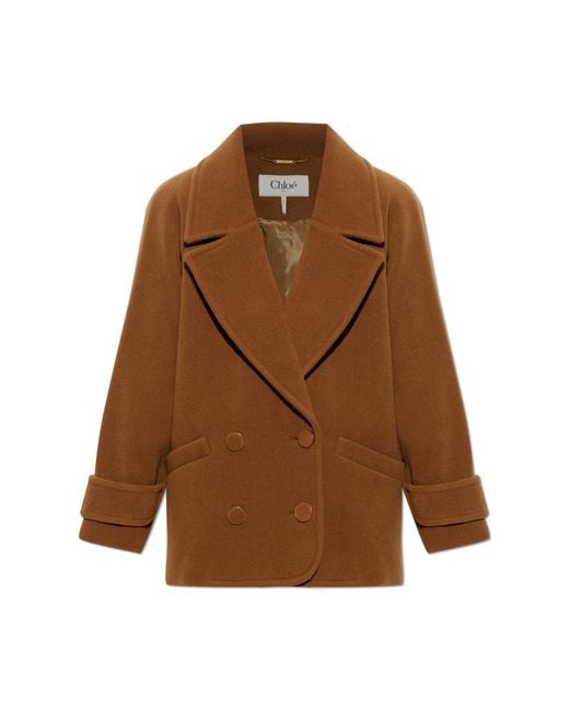Chloé Brown Wool Coat