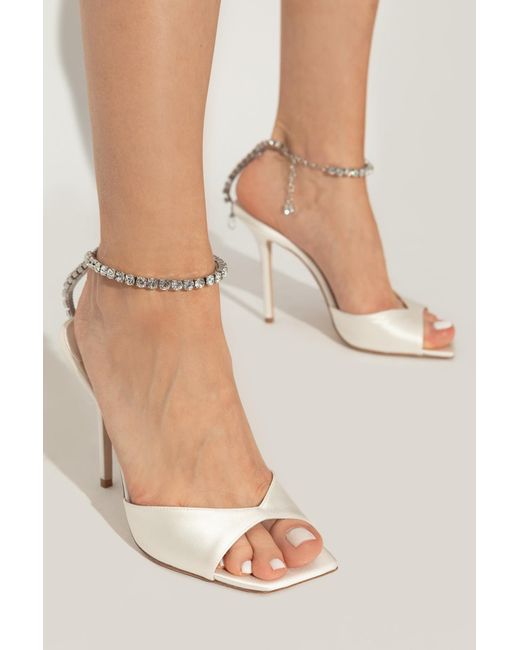 Jimmy Choo White Heeled Sandals Saeda