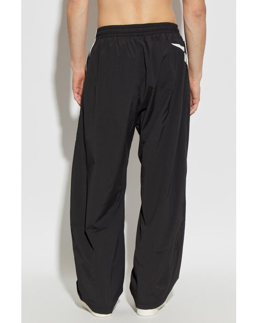 Represent Black Sweatpants With Logo for men