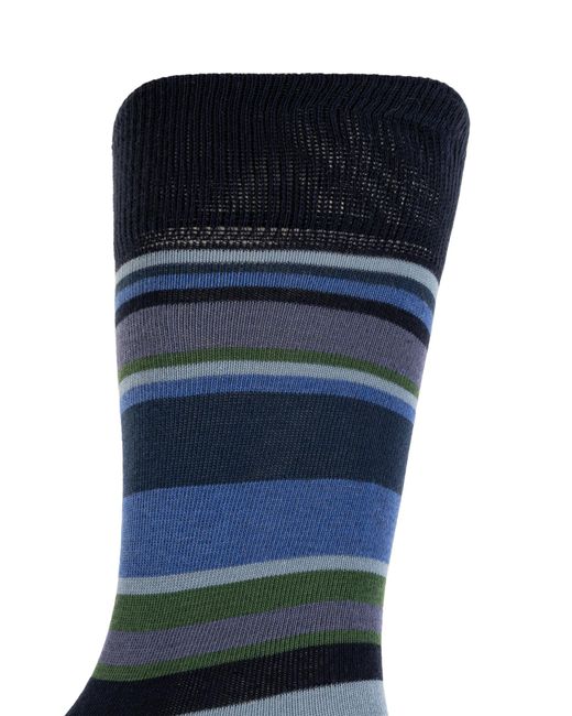 Paul Smith Blue Socks With Logo for men