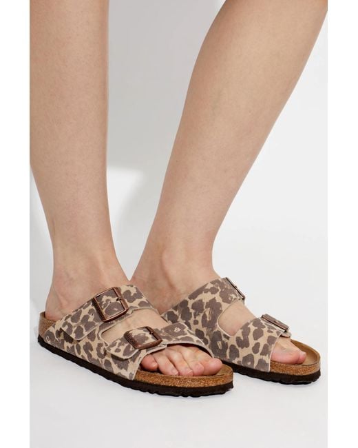 Birkenstock Brown 'Arizona' Slides