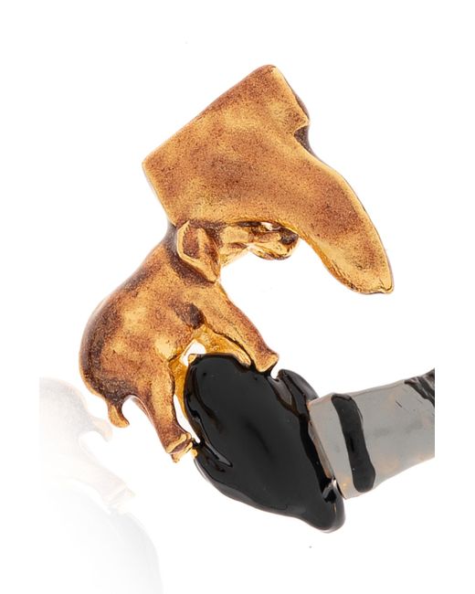 Marni Metallic Pendant With A Letter