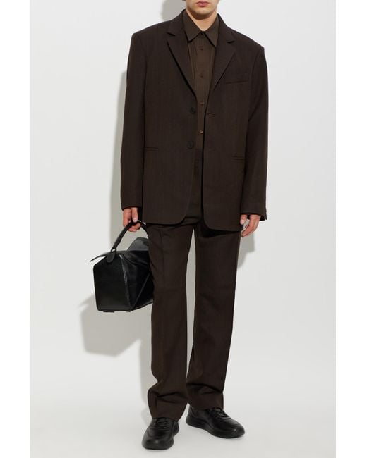 Studio Nicholson Black 'Roversi' Wool Blazer for men