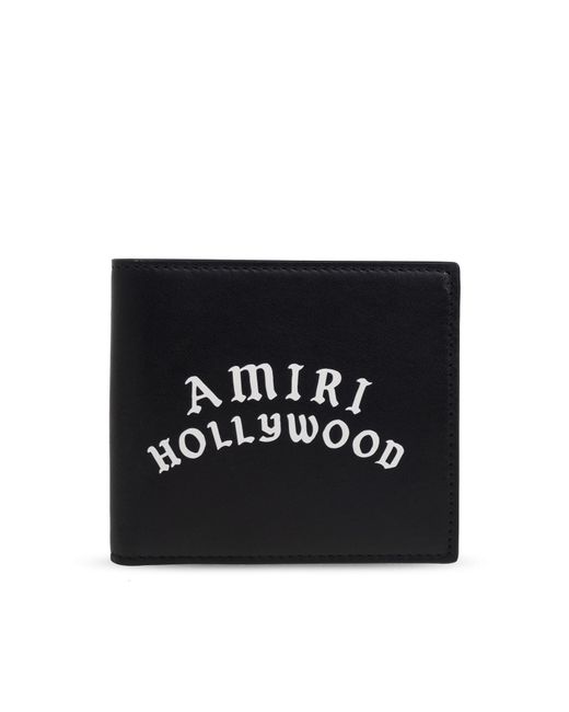 Amiri Black Leather Wallet for men