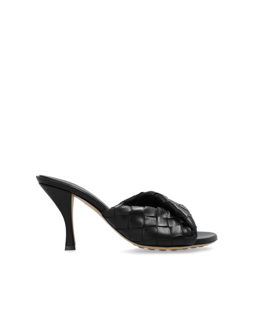 Bottega Veneta Black Heeled Sandals 'Blink'