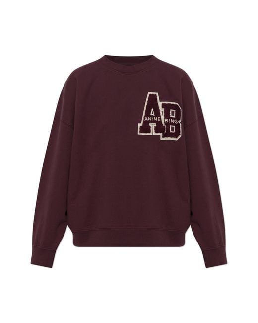 Anine Bing Purple Miles Sweatshirt
